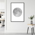 Grey Moon Art Print