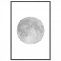 Grey Moon Art Print