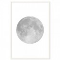 Grey Moon Art Print