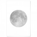 Grey Moon Art Print