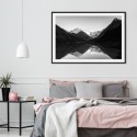Snow Mountain Lake Art Print