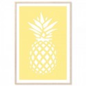 Coastal Pineapple Lemon Art Print