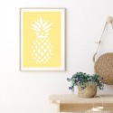 Coastal Pineapple Lemon Art Print