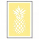 Coastal Pineapple Lemon Art Print