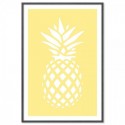 Coastal Pineapple Lemon Art Print