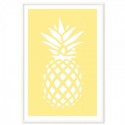 Coastal Pineapple Lemon Art Print