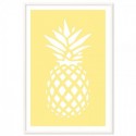 Coastal Pineapple Lemon Art Print