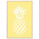 Coastal Pineapple Lemon Art Print