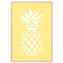 Coastal Pineapple Lemon Art Print