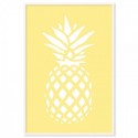 Coastal Pineapple Lemon Art Print