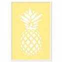 Coastal Pineapple Lemon Art Print