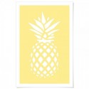 Coastal Pineapple Lemon Art Print