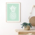 Coastal Pineapple Mint Art Print
