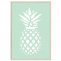 Coastal Pineapple Mint Art Print