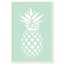 Coastal Pineapple Mint Art Print