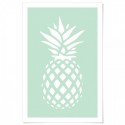 Coastal Pineapple Mint Art Print