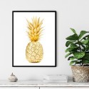 Gold Pineapple Art Print