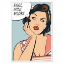 Eggs Milk Vodka Art Print