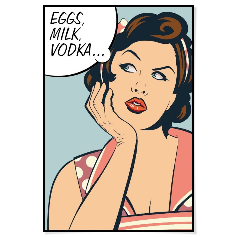 Eggs Milk Vodka Art Print