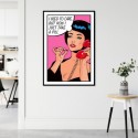 I Used To Care On Pink Art Print