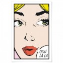 Woman Ooh La La Art Print