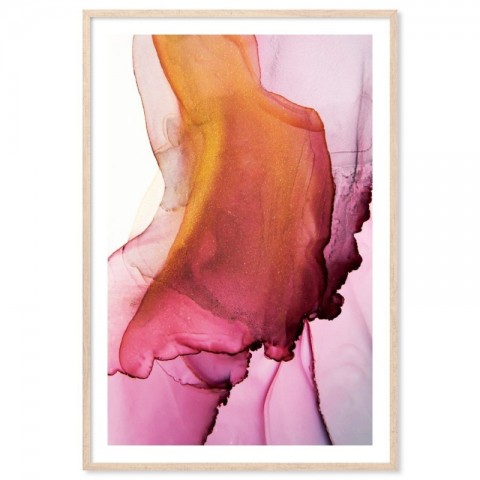 Blush Pink Abstract Art Print