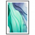 Cascading Green Abstract Art Print