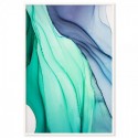 Cascading Green Abstract Art Print