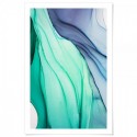 Cascading Green Abstract Art Print