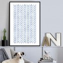 Chevron Powder Blue Art Print