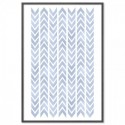 Chevron Powder Blue Art Print