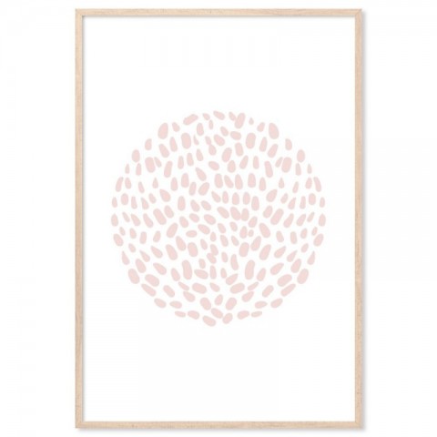Dabs Of Pink Blush Art Print