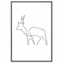 Deer Line Drawing Art Print