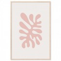 Matisse Inspired Cutout Coral Pink Art Print