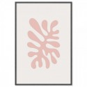 Matisse Inspired Cutout Coral Pink Art Print