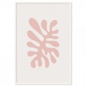 Matisse Inspired Cutout Coral Pink Art Print