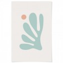 Matisse Inspired Cutout Mint Art Print