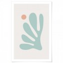 Matisse Inspired Cutout Mint Art Print