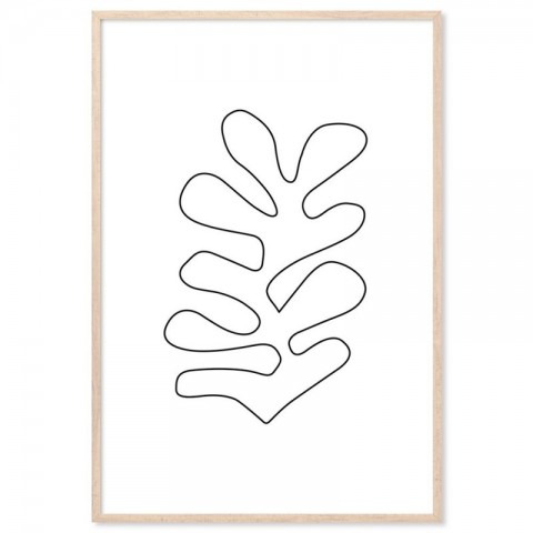 Matisse Inspired Cutout White Art Print