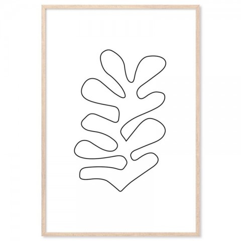 Matisse Inspired Cutout White Art Print