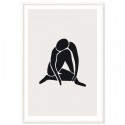 Matisse Inspired Woman Black Art Print