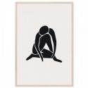 Matisse Inspired Woman Black Art Print