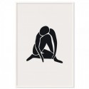 Matisse Inspired Woman Black Art Print