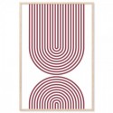 Mid Century Geometric Stack Art Print