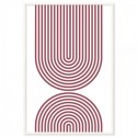 Mid Century Geometric Stack Art Print