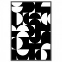 Mid Century Mono Abstract Art Print