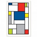 Mondrian Inspired Art Print