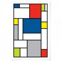 Mondrian Inspired Art Print