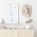 Flying Swans Art Print