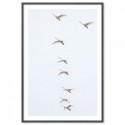 Flying Swans Art Print